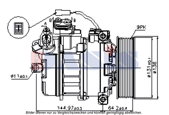 AKS DASIS Kompressori, ilmastointilaite 852740N